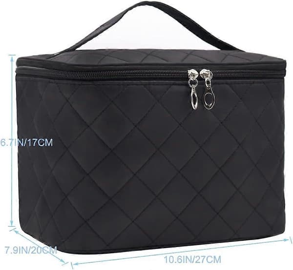 Makeuptaske (sort), makeuptaske, stor taske d style1