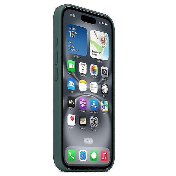 For iPhone 16 Plus Case Compatible with MagSafe Liquid Silicone Phone Case [Induction Popover] (Green)
