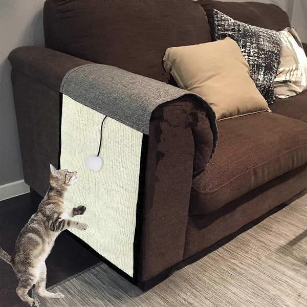 Katteklorestativ, Katteklormatte, Naturlig Sisal Katteklorestativ, Katteklorestativ, Anti-skli Katteklopleketøy for katt (110 * 29cm)
