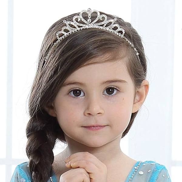 Jenteprinsesse krystalltiara krone for bursdagsfest