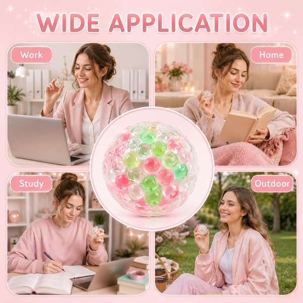 DIY Stress Ball Making Kit, 15 TPR Shells & 90g Fillings, Complete Squishy Making Kit with Expander & Vacuum Tool, ASMR Anxiety Relief