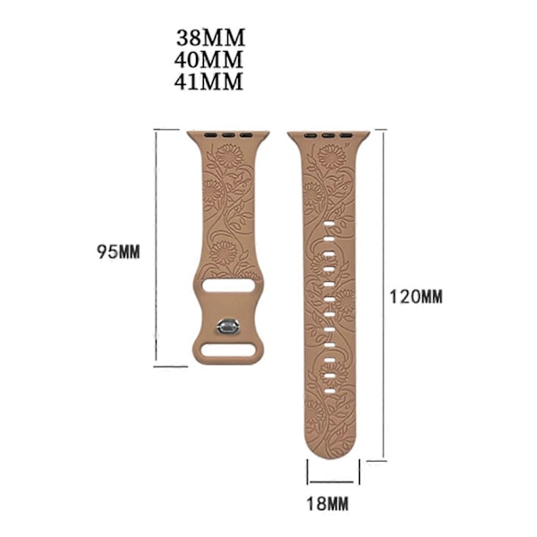 Kellon rannekkeet Apple Watch Series 10 42mm:lle Style X