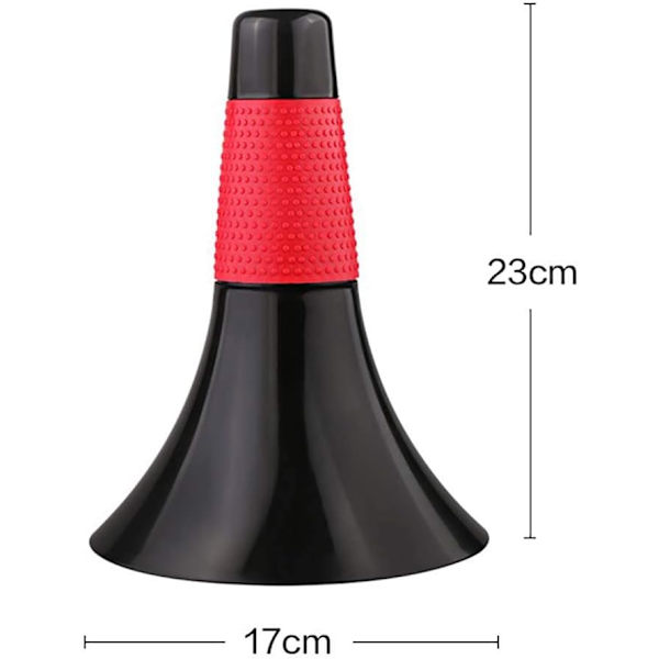 3 markører kegle forhindring sport fitness fodbold basketball hastighed agility grab træning, rød