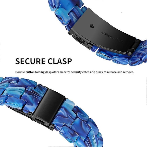 For Huawei Watch 4 Pro/Watch GT 3/2 46mm Resin Klokkereim 22mm Vanntett Hurtigutløser Klokkereim Style J