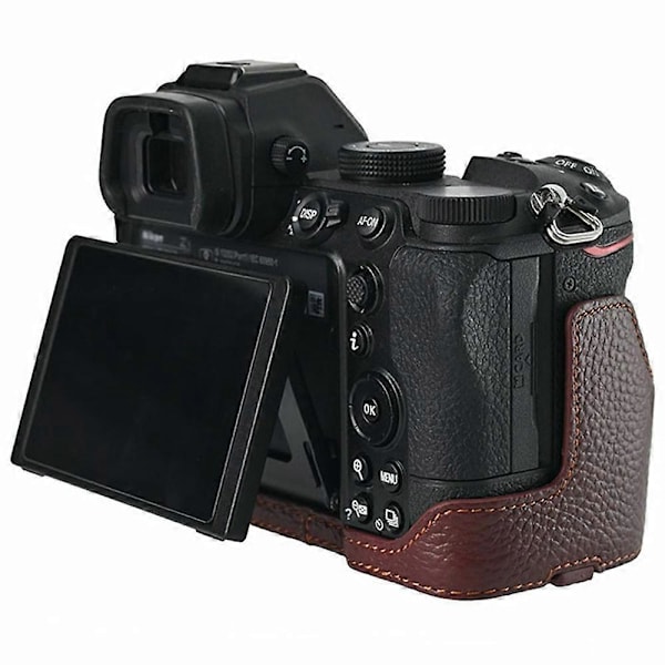 Tyyppi E Nikon Z 5/Z 6 II/Z 7 II Kamerakotelo Suuri Aukko Aitoa Lehmännahkaa Suoja Style D