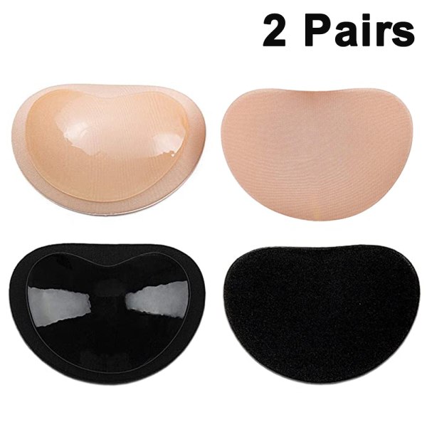 2 par silikonbröstkuddar Självhäftande bröstkuddar Inlägg Avtagbara självhäftande bröstförstoringsdynor Bröstförstärkningsprodukter för kvinnor
