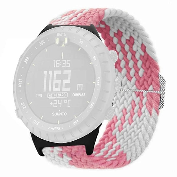 Elastiskt armband i nylon för Suunto Core-klocka, 22 mm, mjukt och flätad Style C