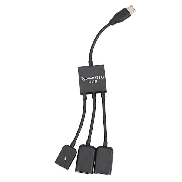 Typ C OTG USB 3.1 Han till Dubbel 2.0 Hon OTG Laddning 2 Port HUB Kabel Y-delare