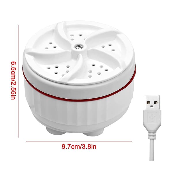 Mini Ultrasonic Turbine Washing Machine 30-Minute Timed Automatic