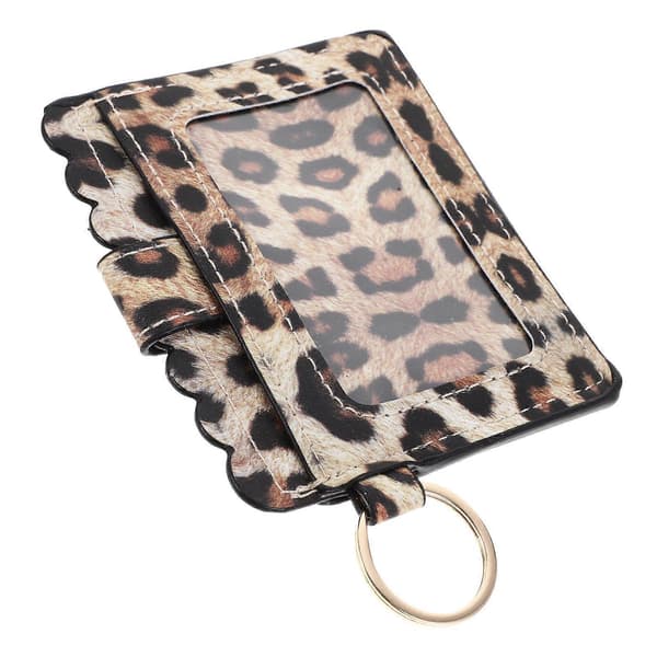 Compact Card Organizer PU Leather Cash Storage Everyday Use 13.97X9.68X0.51cm 1Set