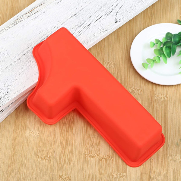 Kakaform Silikon Siffror Stort Nummer 7 Bakform Bakning Födelsedag Jubileum Födelsedagstårta 20 X 25 Cm (Multi-Way)-1-Röd