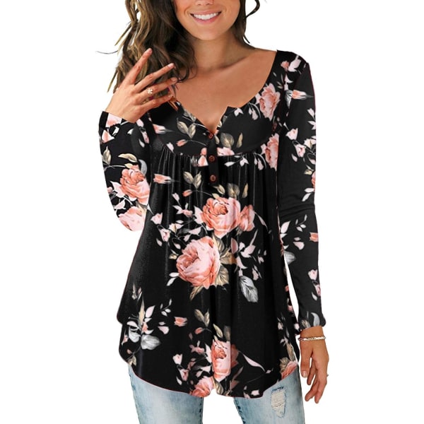 Women's Cold Shoulder Tops V-Neck Hollow Shirt Sleeve Waist Gathering Tops Flared Tops Loose Shirt