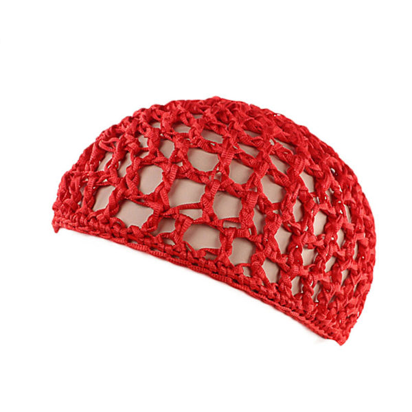Hårnet i mesh Hæklet hue Fiskenet Hårnet Snood Betræk Ornament til Søvn Red