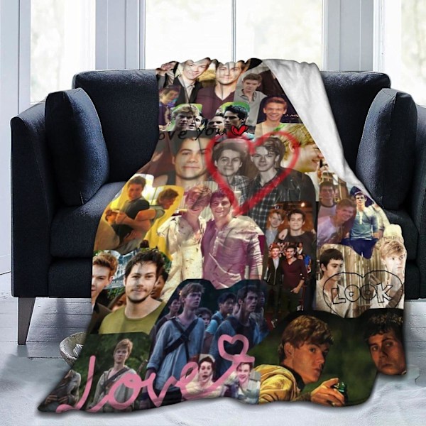 WO1135 Kastetæppe Hyggeligt Let Varmt Ultrablødt Micro Fleece Tæppe Thomas Newt Sangster Sofatæppe til Sofa Seng Camping Rejse Picnic Udendørs 80x60in 200x150cm