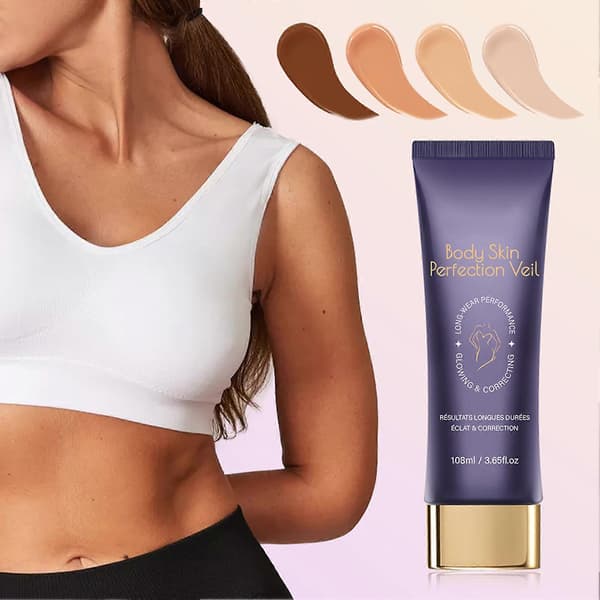 Body Coverage Perfector with Brush, Long-lasting Coverage, Concealer, Sweatproof, Evens Skin Tones, Tinted Cream Warm