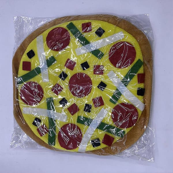 Morsomme kostymetilbehør Pizzahatt til dekorasjon 2 stk Pizzaformet hodeplagg