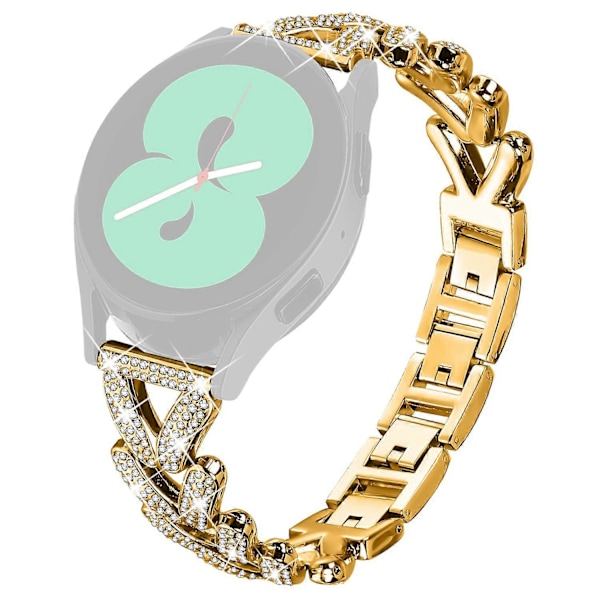 Twisted klokkereim i sinklegering med rhinsteinsdekor for Verizon GizmoWatch Disney Edition klokkereim Style B