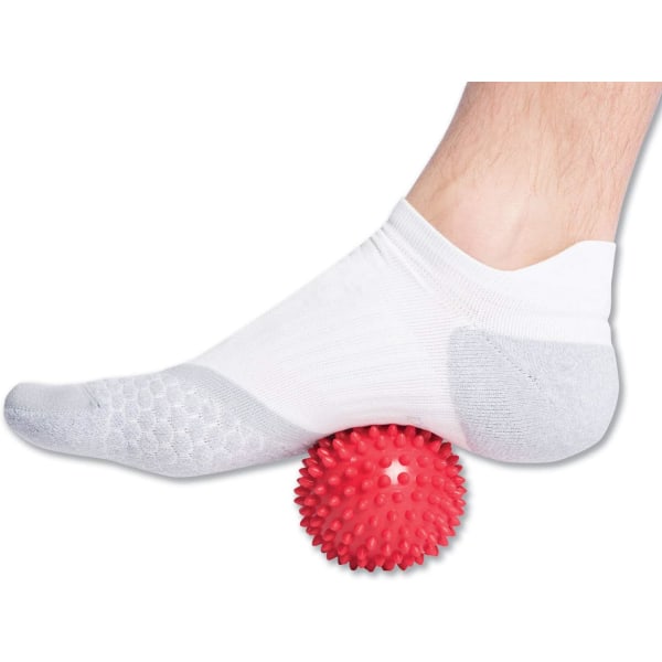 Massagebold Fodmassager Pigrulle til Dybdevæv Triggerpunkt Plantar Fasciitis (rød)