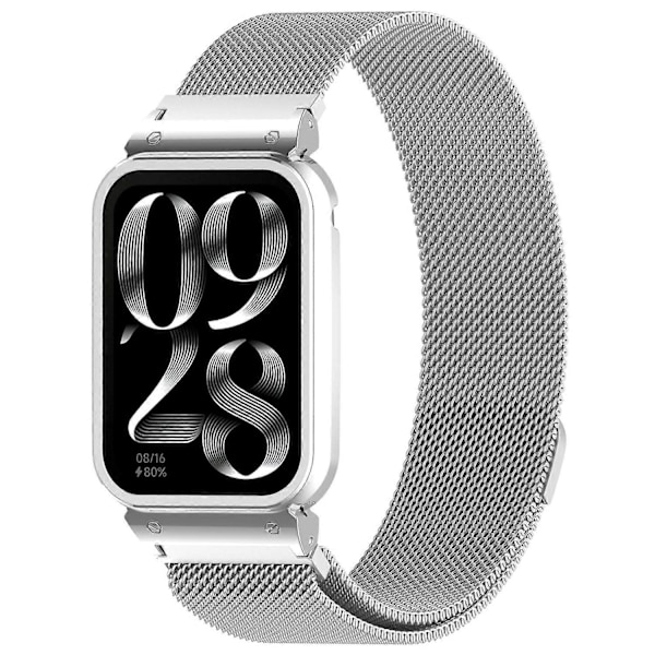 Xiaomi Mi Band 9 Pro magneettinen ranneke ruostumattomasta teräksestä, Milanese-ranneke kotelolla Style D