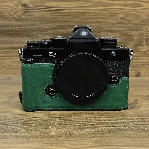 Typ C För Nikon ZF PU Läder Kameraväska Batteriöppning Anti-fall Skyddande Fodral Style B