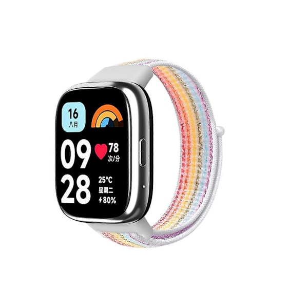 Til Xiaomi Redmi Watch 3 Lite/Watch 3 Active Nylon Urrem Loop Fastener Udskiftningsrem Style B