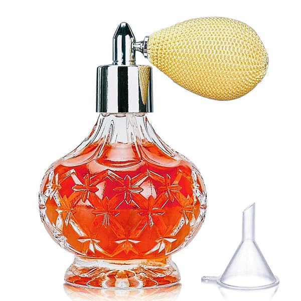 100 ml genopfyldelig cocktailforstøver med elegant diamantmønstret design, klassisk luftbold bartender-sprøjte