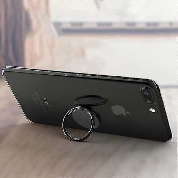 1/2 stk. Universal 360 Graders Metal Telefon Socket Holder Finger Ring Telefon Stand