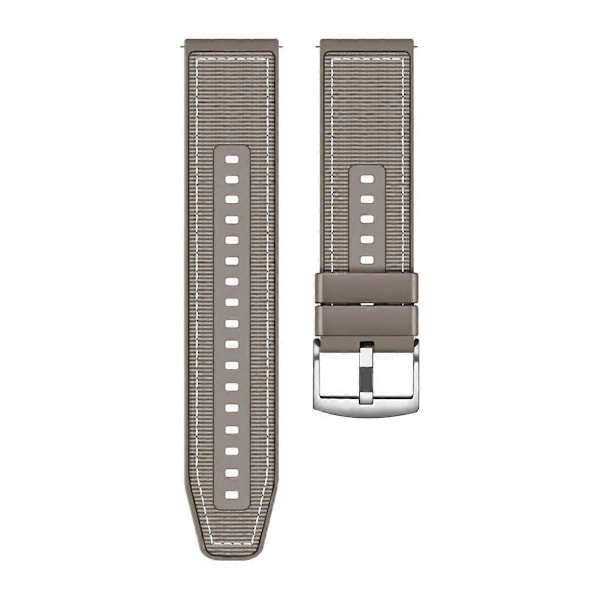 Type B Universal 22mm Åndbar Vævet Lærreds Udskiftningsrem Justerbar Smartwatch Rem Style C