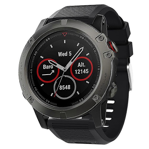 Type D KALEBO LKLB-HWGJ-001 til Garmin Fenix 6X/Fenix 7X/Instinct 2X Smart Watch Band QuickFit Style A
