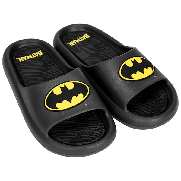 Batman Logo Herr Cloud Comfort Foam Sandaler Black Size 7-8