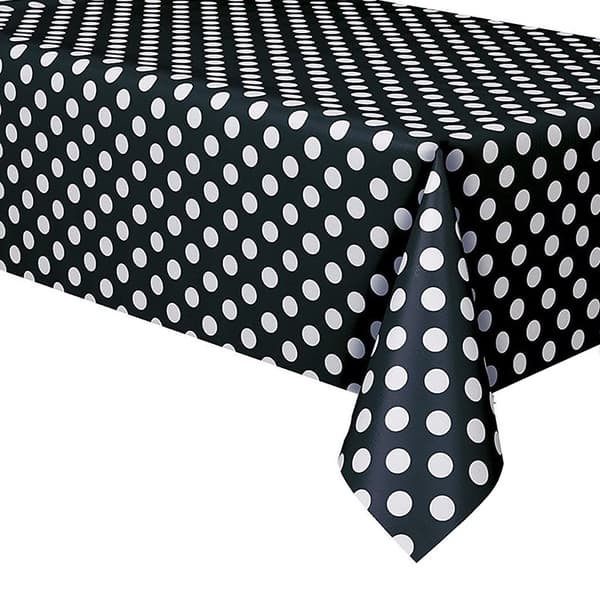 Sæt med 8 farver Rektangulær PVC Voksdug 137*183cm Polka Dot
