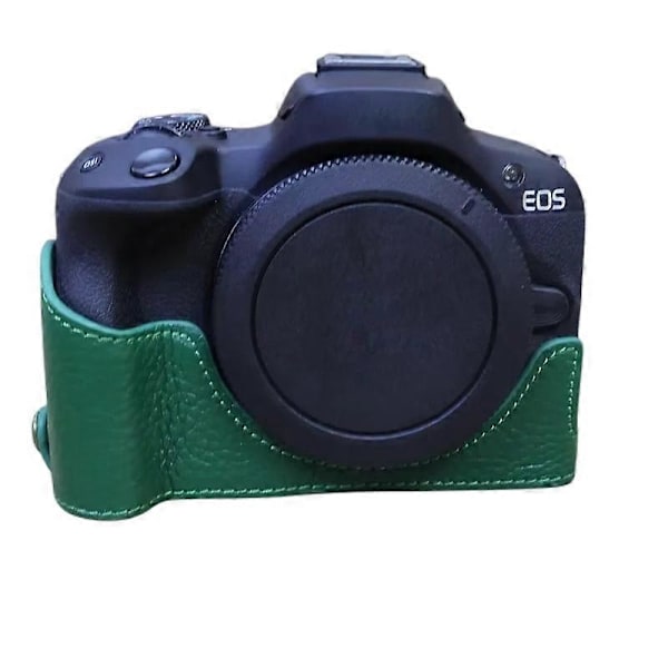 Typ B För Canon EOS R50/R100 Repskyddande Äkta Läder Kamerabottenlock Stor Öppning Style B