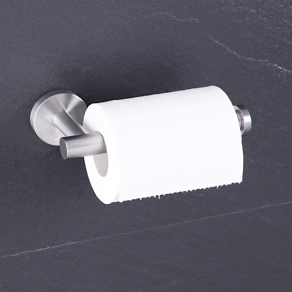 WC-paperiteline ruostumaton teräs, WC-paperirullan pidike annostelija puoliavoin pyöreä seinäkiinnitys pesuhuoneeseen   keittiöön