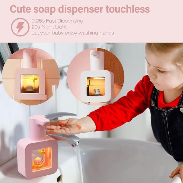 Automatic Foam Soap Dispenser, Sensor Dispenser Rechargeable Countertop Soap Dispenser SXQ