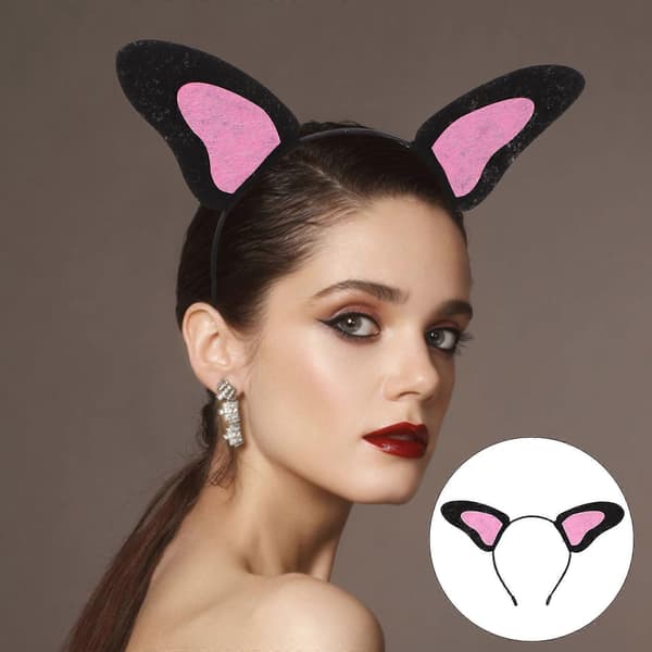 Cosplay-eläinkorvapanta asuun, 3 kpl, musta asuste