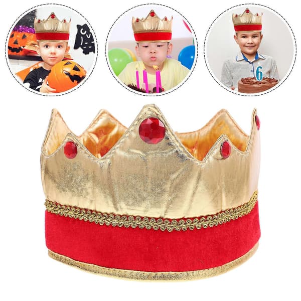 Festival King Hatt for Cosplay Dekorasjon 4 stk Stoff Fest Hodeplagg