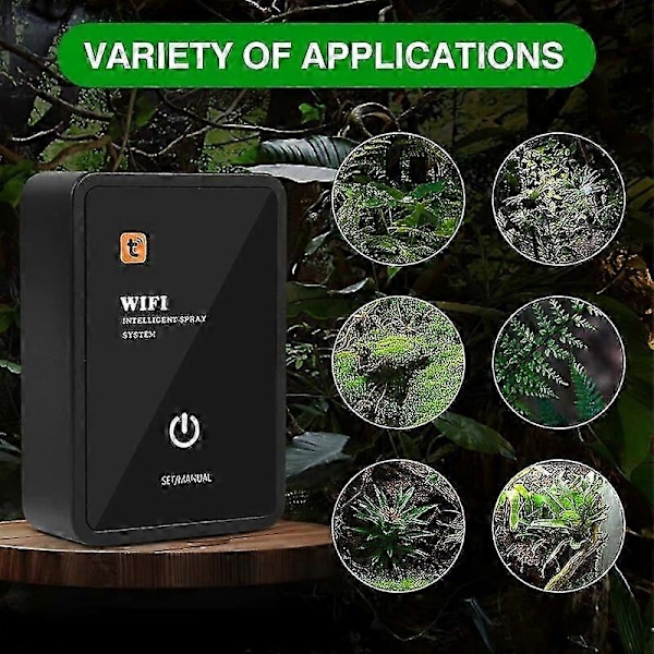 Vesiajastimet Wifi Älykäs Terraario Sumutin Kostutin Sovellusohjaus Sumutus Ajastus Järjestelmä Kasteluajastin Sademetsäkasveille Sammakkoeläimille Only 2pcs Sprinklers