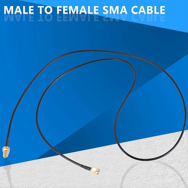 SMA han til hun adapter pigtail koaksial jumper forlængerkabel 1 meter lang