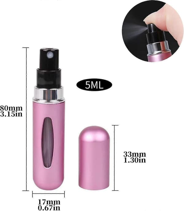 13 delar - Reseflaskor - 5 ml - Aluminiumlegering - Färg - Påfyllningsbara - Parfymflaskor - Sprayflaskor - Parfymatomizer - Kosmetikflaska - Återanvändbar