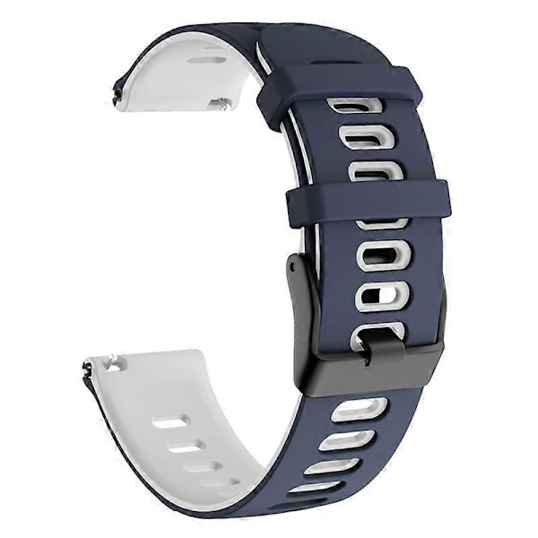 Samsung Galaxy Watch3 45mm / Garmin Venu 3 -kellon ranneke 22mm Kaksivärinen silikoninen kellon ranneke Style K