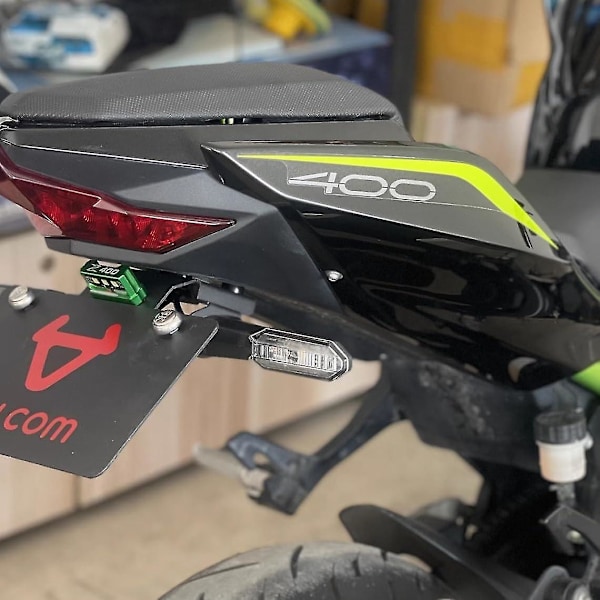 För Kawasaki Z125 / Pro Z250 Z250SL Z300 Z400 Blinkers Fram & Bak LED-ljus Shift Bakljus Blinker Motorcykelindikator (Klar Skal) Rök skal
