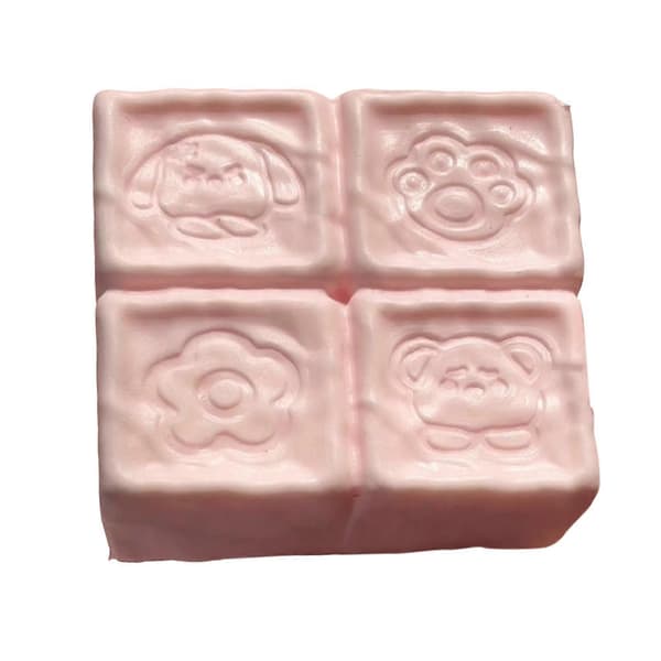 Langsomt stigende klemmelegetøj - Blødt PU Fidget & 4 forbindelser - til dekompression Pink
