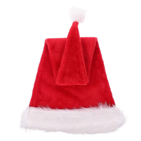 Röd jul tomtemössa plyschmössa för vuxna lång stil 1 stycke