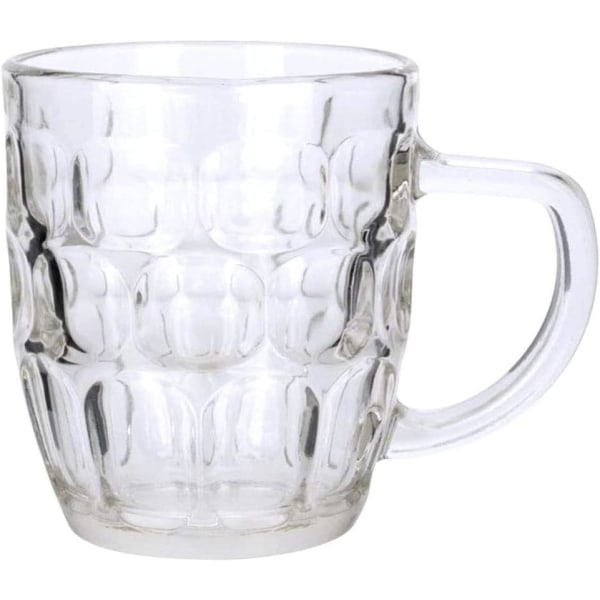 Dimple Stein Ölmugg, Glasölsmuggar med handtag, Frysta ölglas, Ölmugg (500 ml)