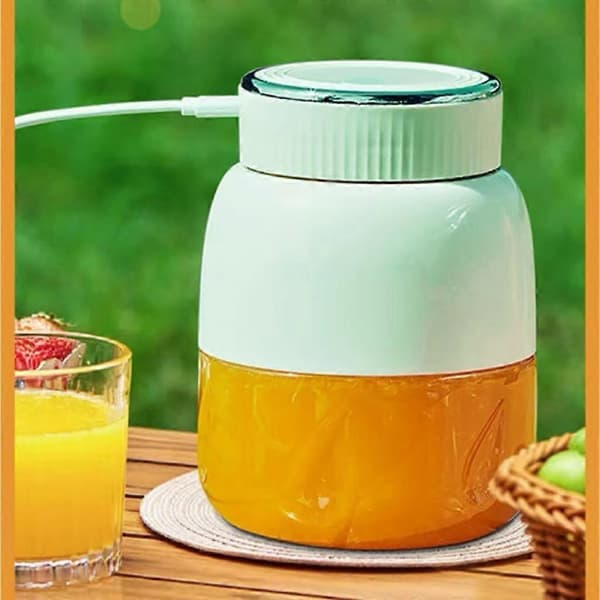 Bärbar mixer och BPA elektrisk citruspress 500 ml, USB-uppladdningsbar, stor kapacitet, resevänlig