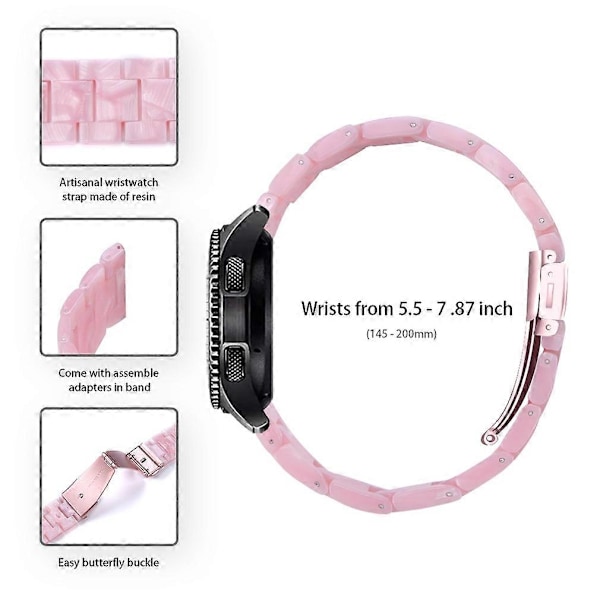 Resin Armband för Huawei Watch 4 Pro/Watch GT 3/2 46mm, 22mm Vattentät Snabbspänne Style W