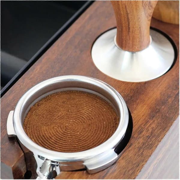 51 mm kaffetamper med justerbar gevindbase, jævnt tryk til espressomaskine