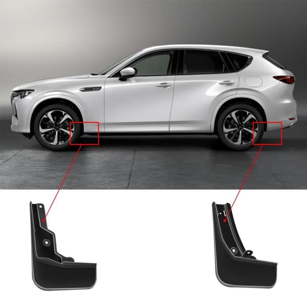 Stænklapper kompatible med Mazda CX-60 CX60 2022-2023 tilbehør, bildele forreste bageste stænkskærm 4 stk./sæt