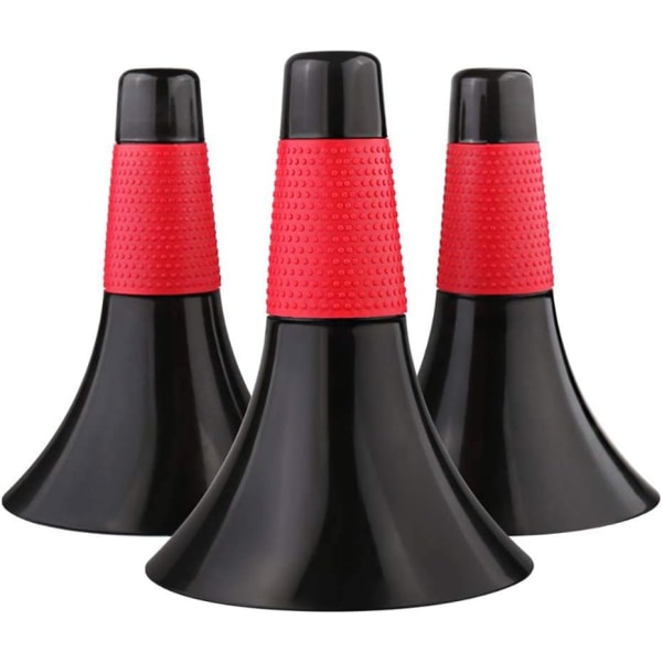 3 markers cone obstacle sports fitness football basketball speed agility grab training, red