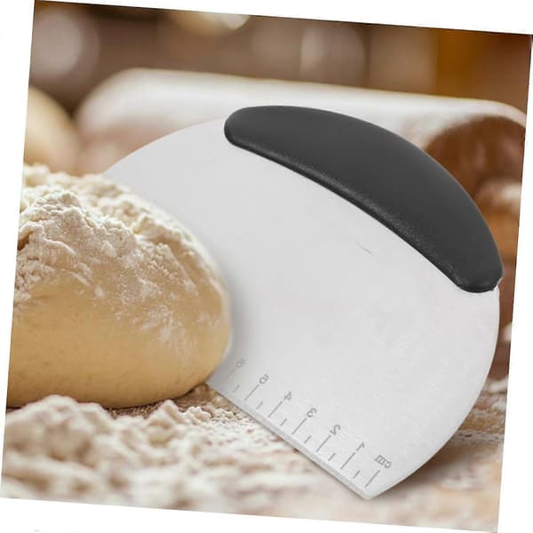 Dejskraber i rustfrit stål med ergonomisk skridsikkert greb og målemærker til bagning
